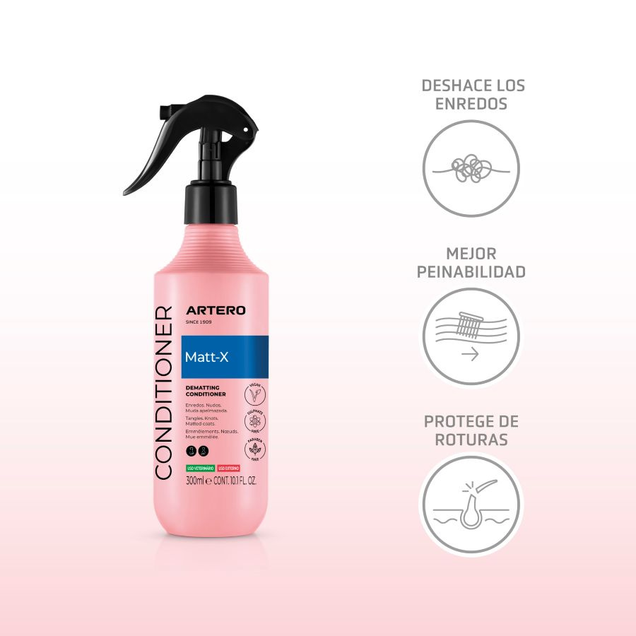 Artero - Matt-X Acondicionador Desenredante 300ml - Imagen 3